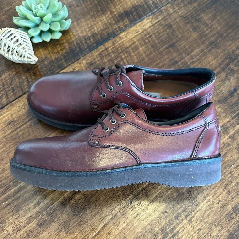 Rockport | RockSport Vibram Brown Leather Lace Up Casual Shoes